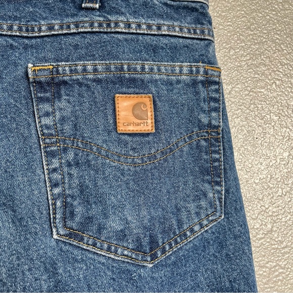 Carhartt Relaxed Fit Tapered Leg Jeans 38x32 B17DST - Picture 4 of 6